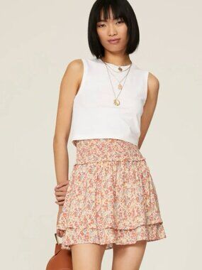 Rails Addison Multi Wildflower Layered Mini Skirt